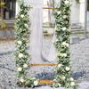 Handmade Faux Fake Plant Ivy Welcome Sign Eucalyptus Garland Garland Artificial Flower Rose Vine Home Decro