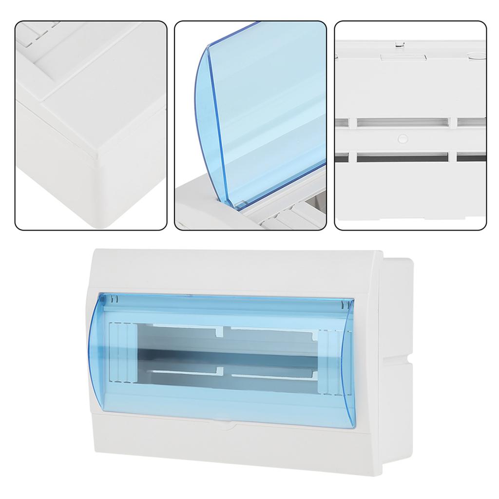 1pc Plastic Distribution Protection Box For 9 12 Ways Circuit Breaker Indoor On The Wall