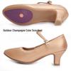 Women's Soft Sole Ballroom & Square Dance Shoes - Ox Tendon Sole for Modern Latin and Waltz.