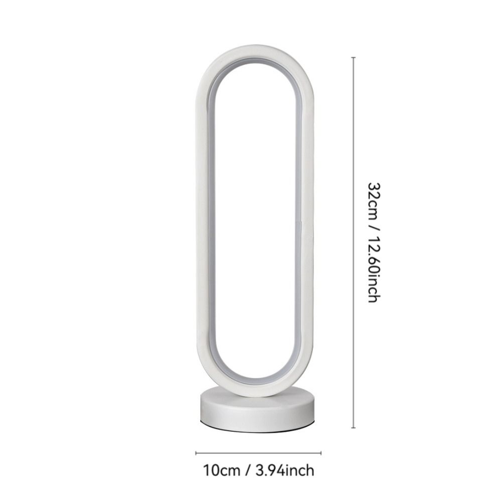 Portable USB-Powered LED Desk Lamp 3-color Dimming Eye-Care Bedside Lamp Ring-shaped Table Lamp Living Room
