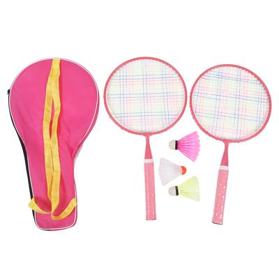 Kids Badminton Racket Set Outdoor Sports Tennis Racket Training Toy with 3 Nylon Badminton for