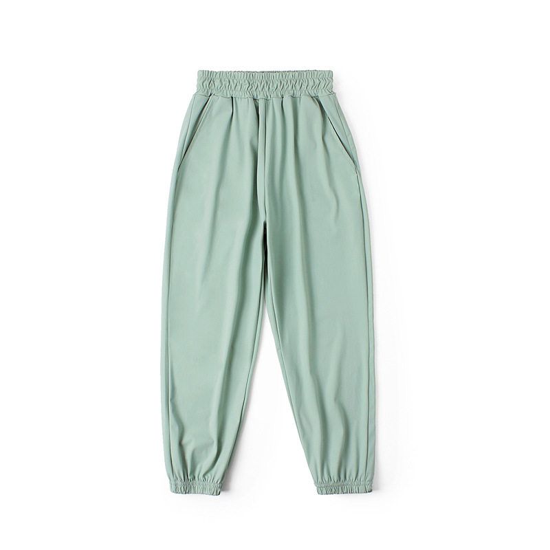 Children's Clothing Ice Silk Solid Color Summer Ultra-Thin Ankle-Tied Quick-Dry Pants