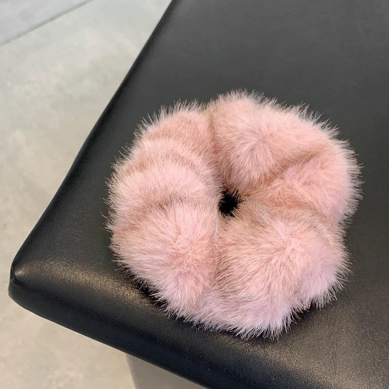 Autumn/Winter Plush Large Hair Rope For Women Exquisite Simulation Mink Headband Scrunchies Fashion Hair Accessories Korean INS