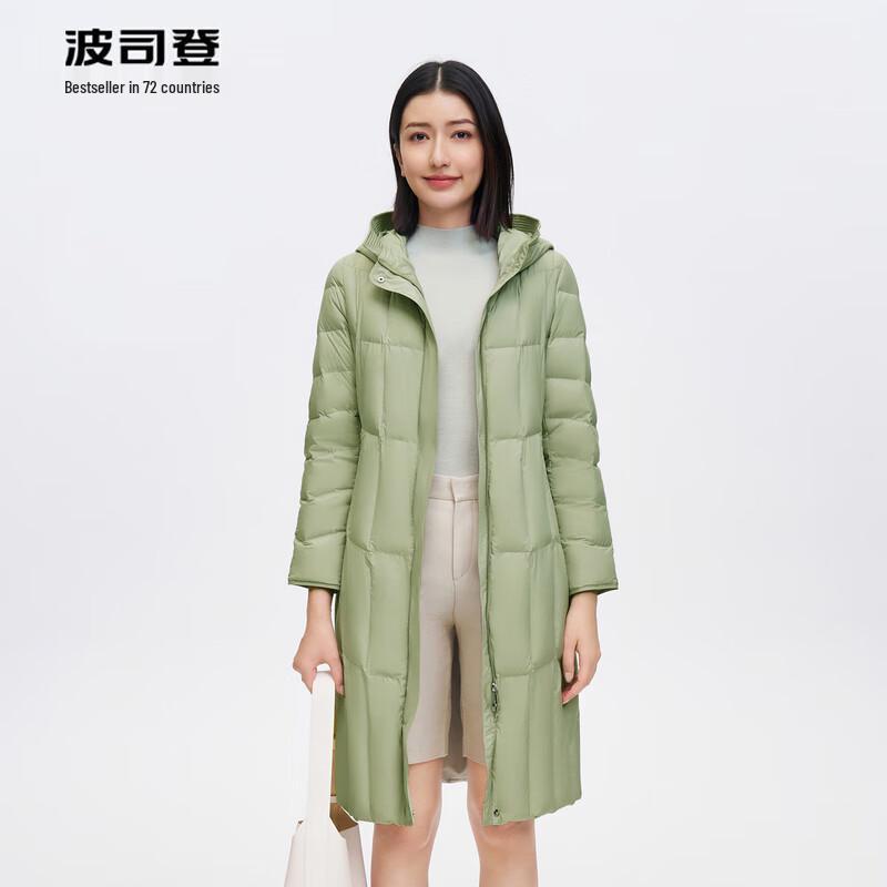Bosideng B30134172 Легкая длинная пуховая куртка с капюшоном 175/96A