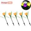 1-10PCS Solar Tulip Light Auto on At Dusk Waterproof Outdoor Garden Patio Decorative Night Lamp for Landscape Pathway Lawn