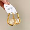 Modische Steckerohrringe Liebe Perle für Damen Minimalistischer Schmuck Geschenke