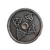 Collana Pendente Rune in Lega Nera Lunghezza Regolabile Fascino Etnico Choker Catena Clavicola alla Moda Gioiello Unisex per Feste