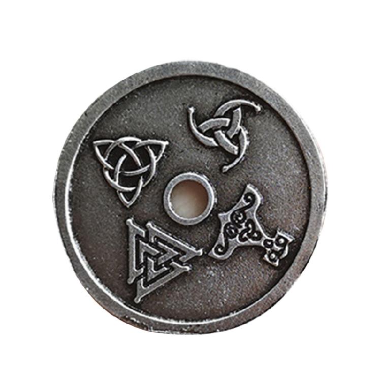Collana Pendente Rune in Lega Nera Lunghezza Regolabile Fascino Etnico Choker Catena Clavicola alla Moda Gioiello Unisex per Feste