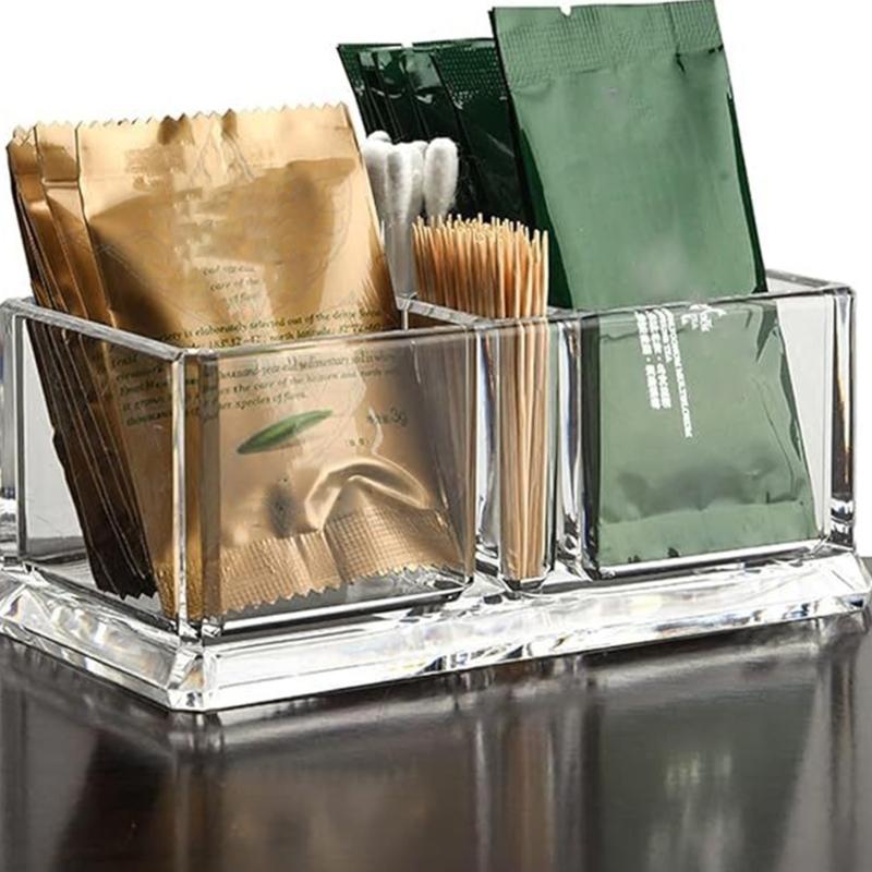 Durable Plastic Teas Coffee Pods Holders Moisture Proof Design Easy Cleaning Delicate Teas Bag Dispenser For Home Use