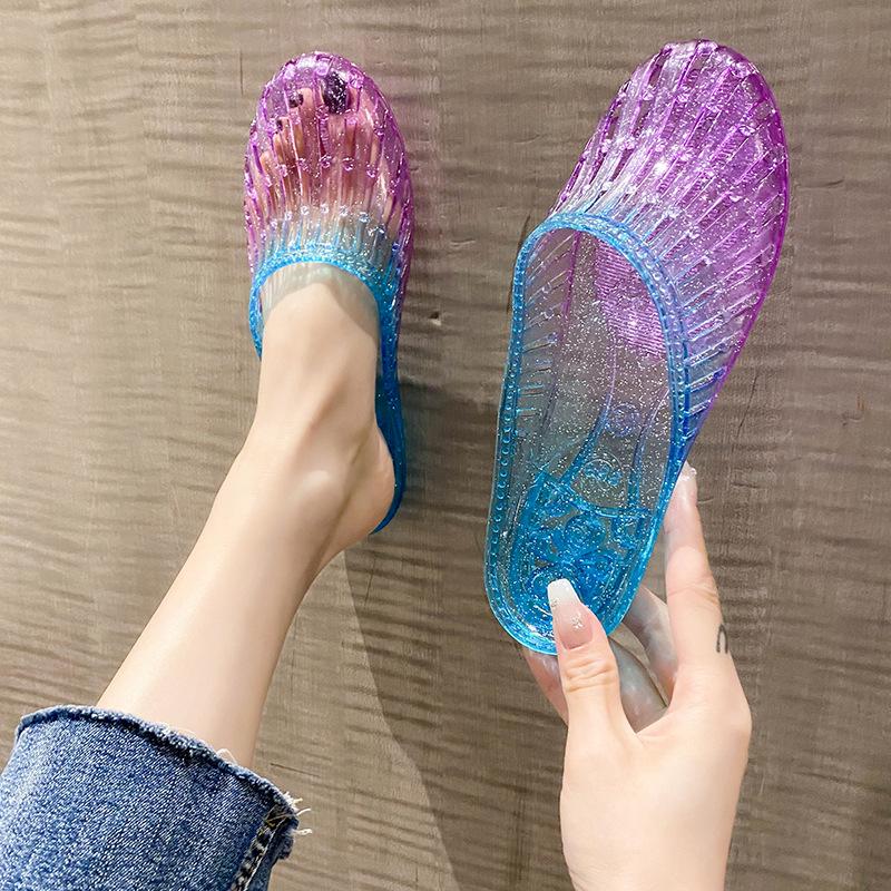 

Women s Fashion Crystal Closed-Toe Non-Slip Slippers for Home, Beach, and Bath – Summer Style 41