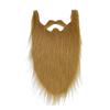 Fake Beard Role-playing Costume Old Man Mustache Beard with Elastic Rope Facial Hair Accessory for Halloween Cosplay Party Supplies