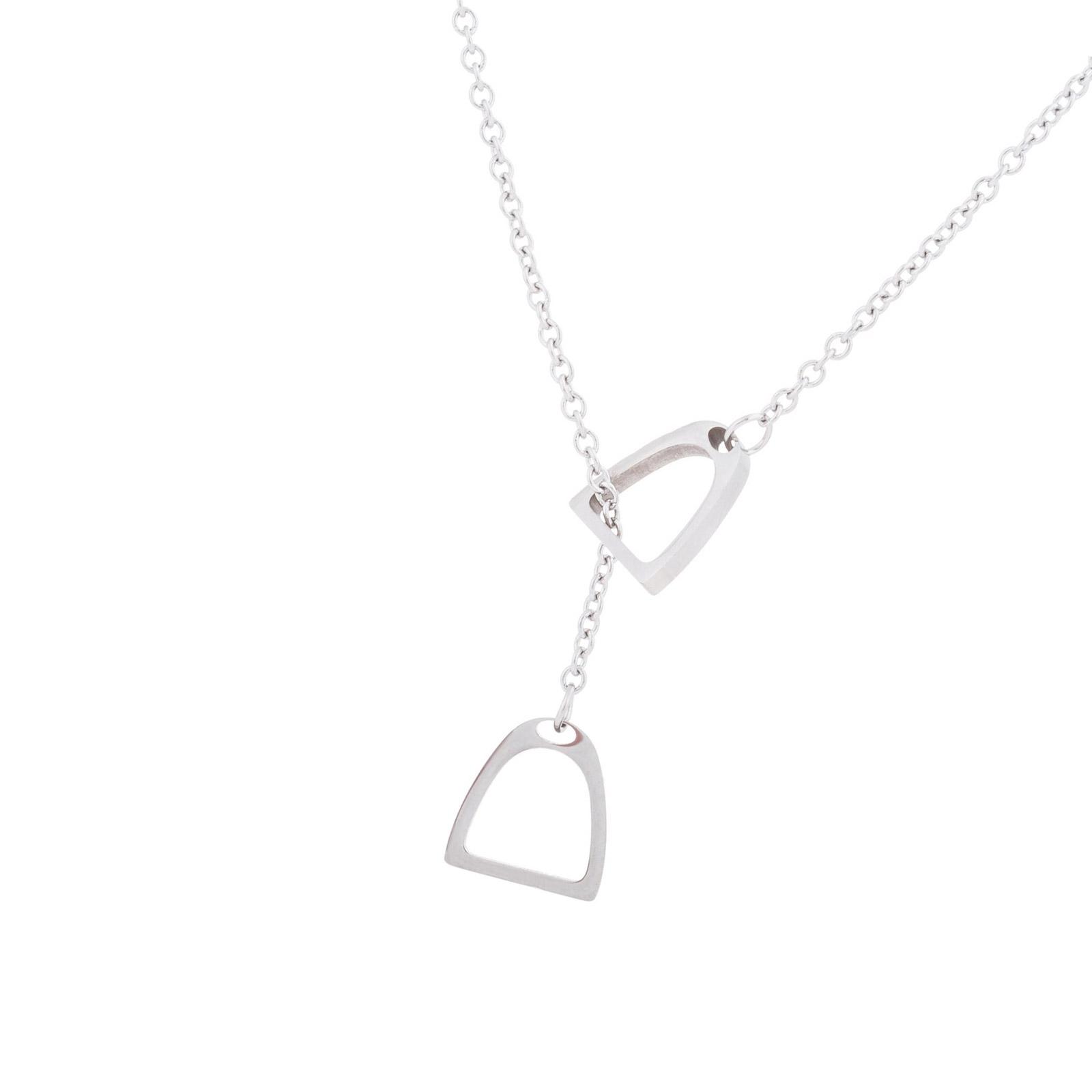 

Элегантное ожерелье в виде стремени для лошади, современное ожерелье в виде стремени для лошади, элегантное ожерелье в стиле вестерн, украшение для модных женщин 2