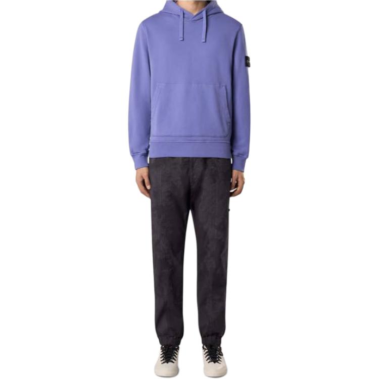 Stone Island Solid Color Pullover Long Sleeve Crew Neck Sweatshirt Men sweatshirt Purple K1S1561000-44S0051-V0047