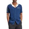 adidas Premium Knitted Tee Night Indigo Men Streetwear IU0223