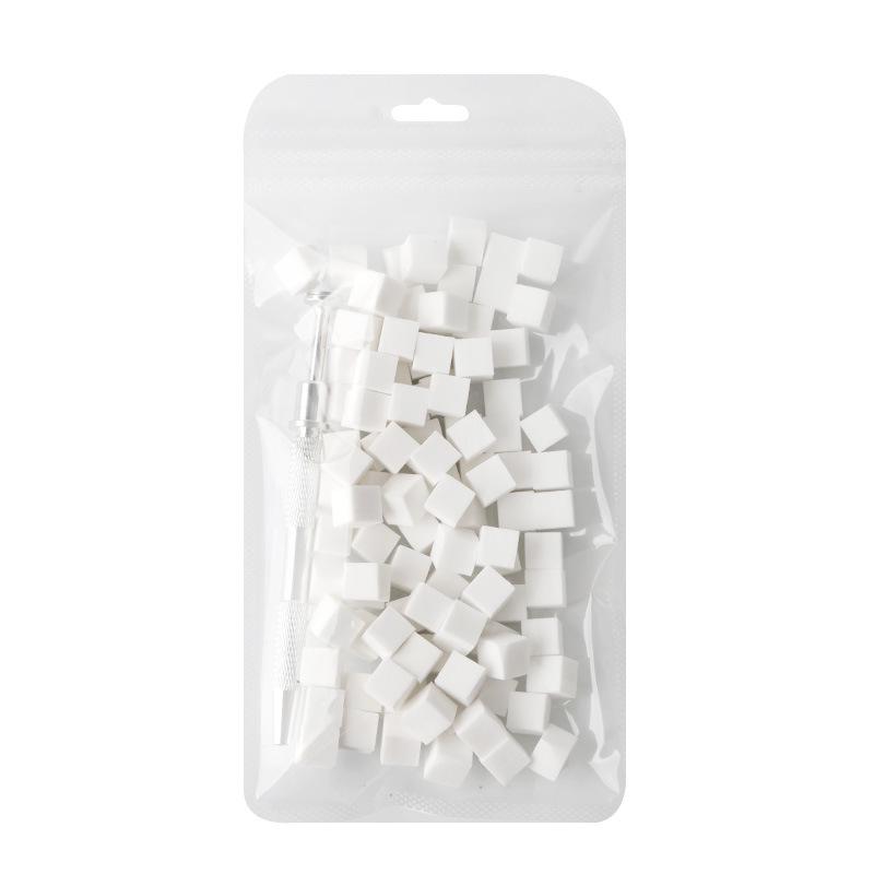 Mini Tofu Gradient Blending Sponge & Brush Set for Blush and Nail Art