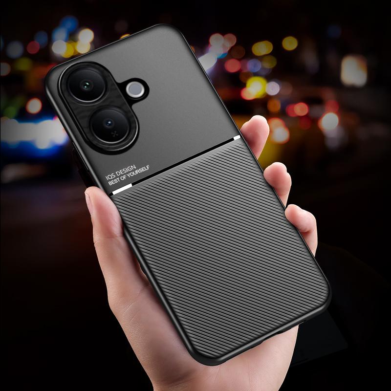 For VIVO V60 Lite Textured Magnetic Four-corner Full Coverage Shockproof and Drop-resistant Phone Case