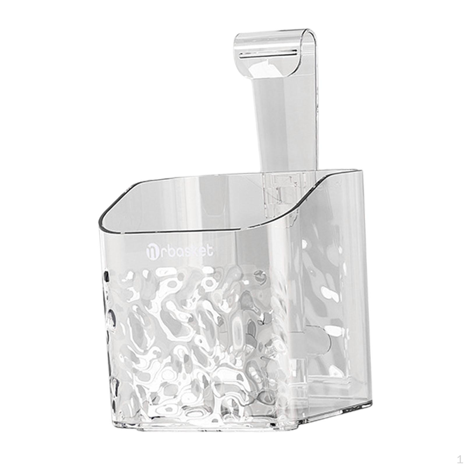 

-Shower Shelf, Wall Mount, Easy to Clean, Modern Hanging Basket, Bathroom Organizer argent small