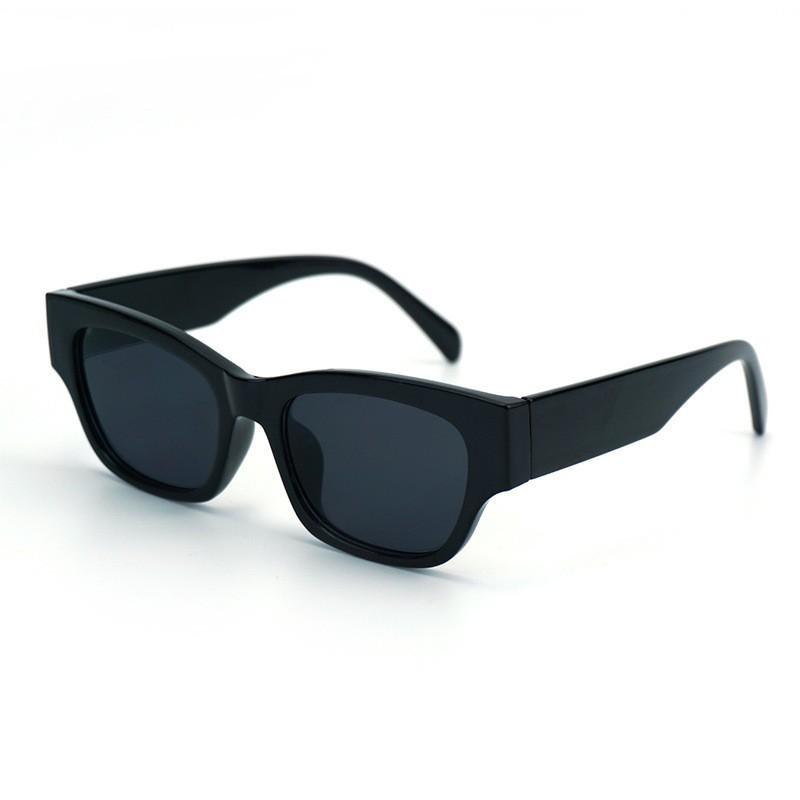 Fashion Simple Square Sunglasses Dopamine Trendy Outdoor Sunscreen Sunglasses For Women чёрный