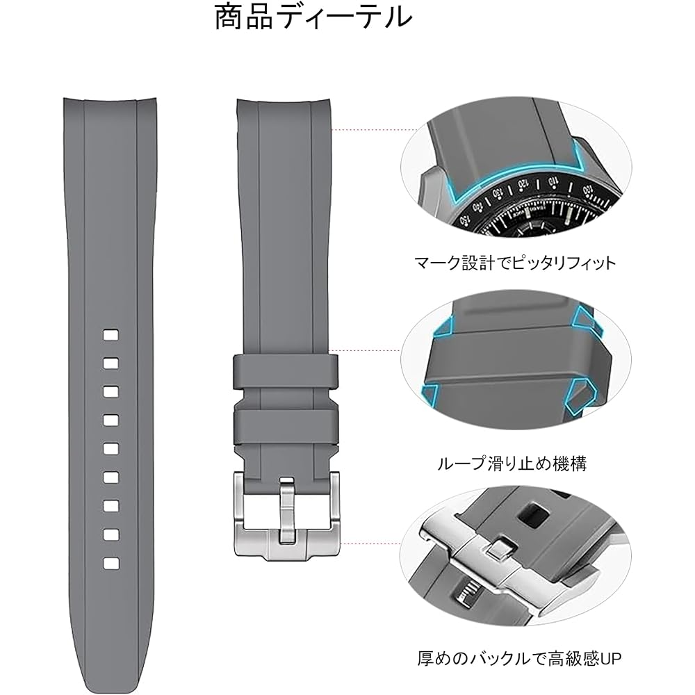 Omega X Swatch 20mm Silicone Watch Band Waterproof Adjustable Tool for Speedmaster Rolex Seiko