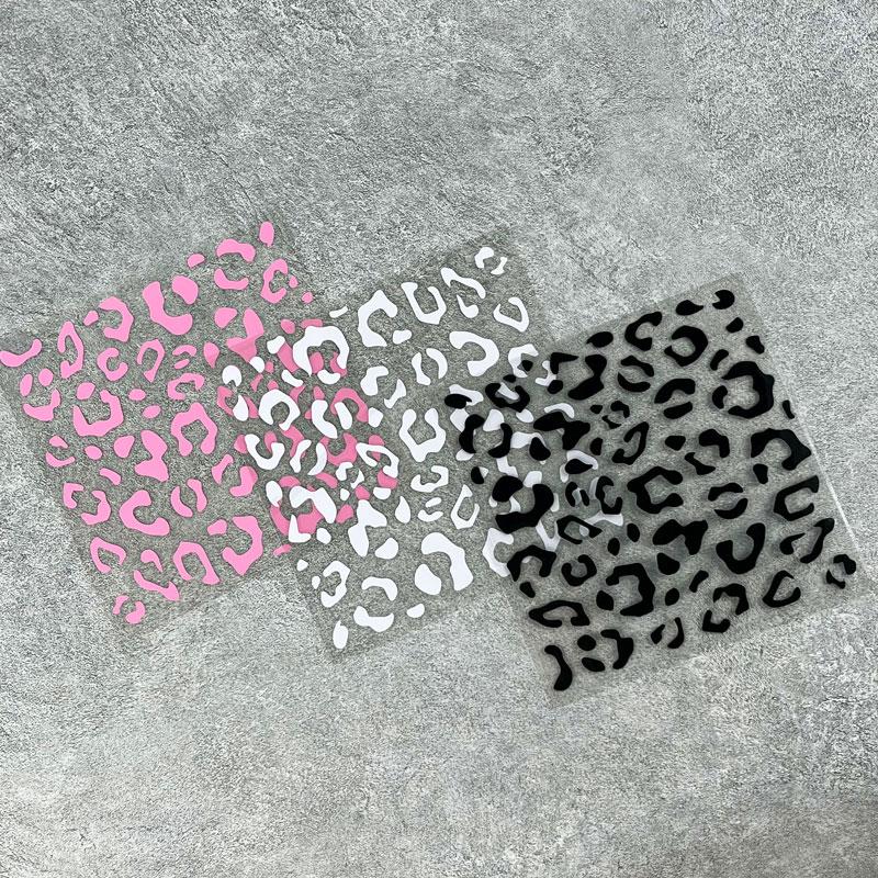 1pc Leopard Print Car Stickers for Auto Rearview Mirror Stickers Waterproof Decorative DIY Auto Window Vinyl Decals