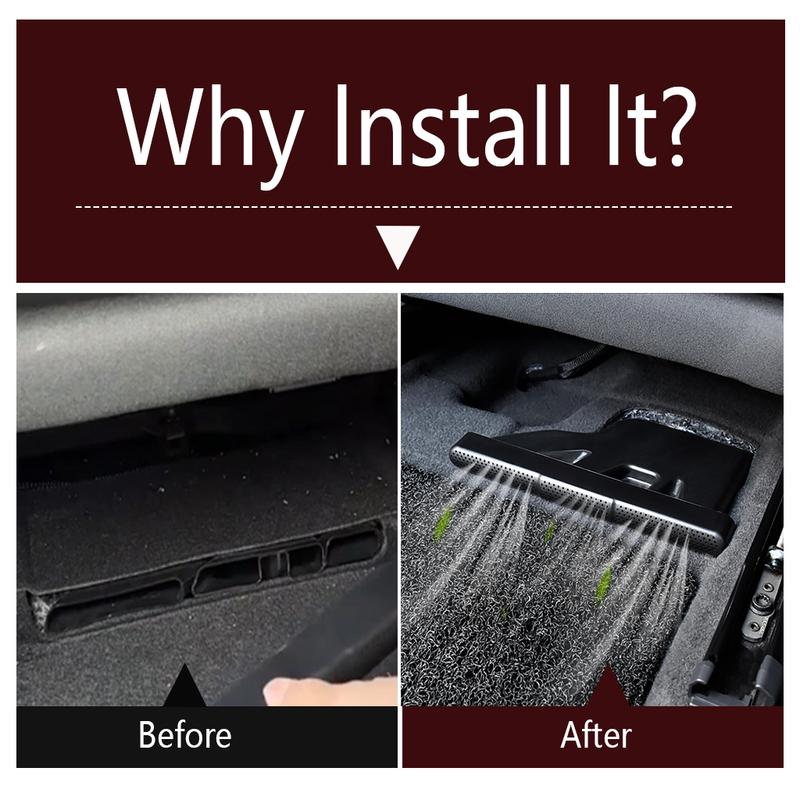 Car Seat Under Floor AC Air Outlet Vent Anti-blocking Protective Dust Cover Kit Accessories For Volkswagen TALAGON  - 2024