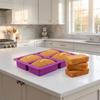 4 Cavity Silicone Soap Molds DIY Crafts Soap Box Toast Mold Rectangle Soap Mold  Cake Baking