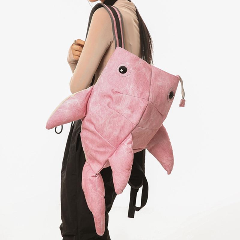 Wysoki wygląd Uroczy plecak wieloryb z zoo Zabawny plecak szkolny z postacią zwierzęcą Plecak o dużej pojemności odporny na plamy