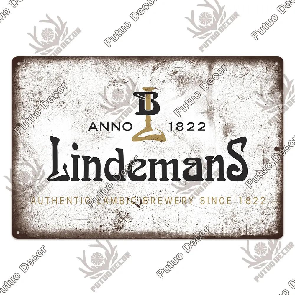 Putuo Decor Belgium Beer Plaque Metal Vintage Tin Sign Metal Sign Decorative Plaque Wall Decor Pub Bar Man Cave Club Decoration