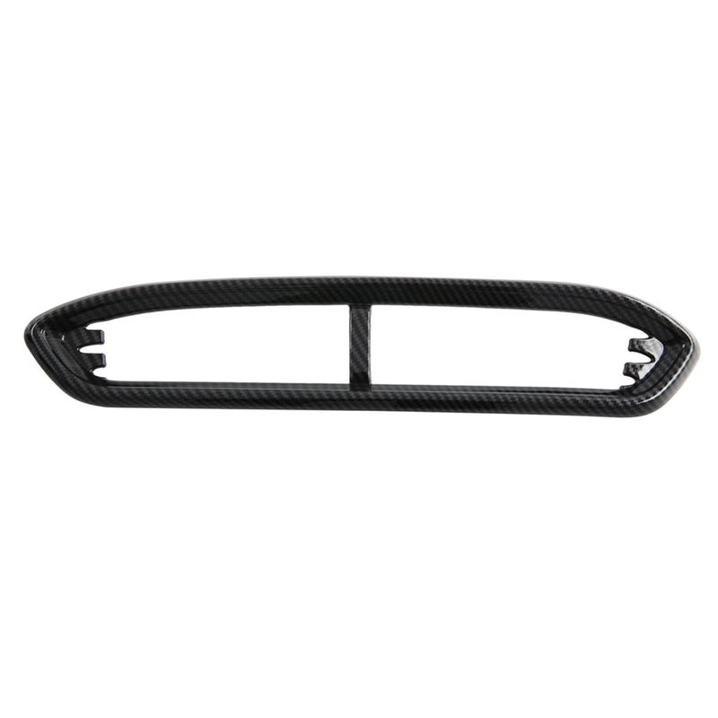 A87Q-For MG HS -2024 ABS Carbon Fiber Car Center Console AC Air Outlet Vent Frame Cover Trim Interior Accessories LHD