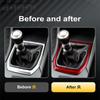 Real Hard Carbon Fiber Sticker For Subaru WRX/ WRX STI 2022 2023 2024 Car RHD LHD Gear Panel Cover Interior Trim Accessories.
