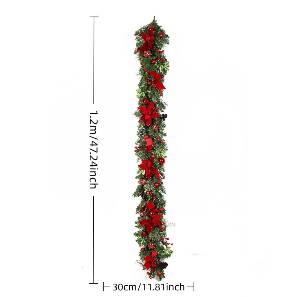 Christmas Wreath for Front Door Window Artificial Wreath Garland Rattan Set Xmas New Year Navidad Home Christmas Decoration