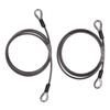 2 Pcs Trailer Gate Lift Cables with EZ Spring Clip High Strength Easy Installation Safe 125542 for Gorilla Trailer Tailgate Lift