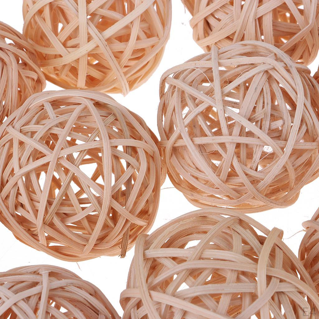 1.96'' Twig Grapevine Balls Decorative Rattan Wicker Vase Fillers Floral Arrangement Ornaments