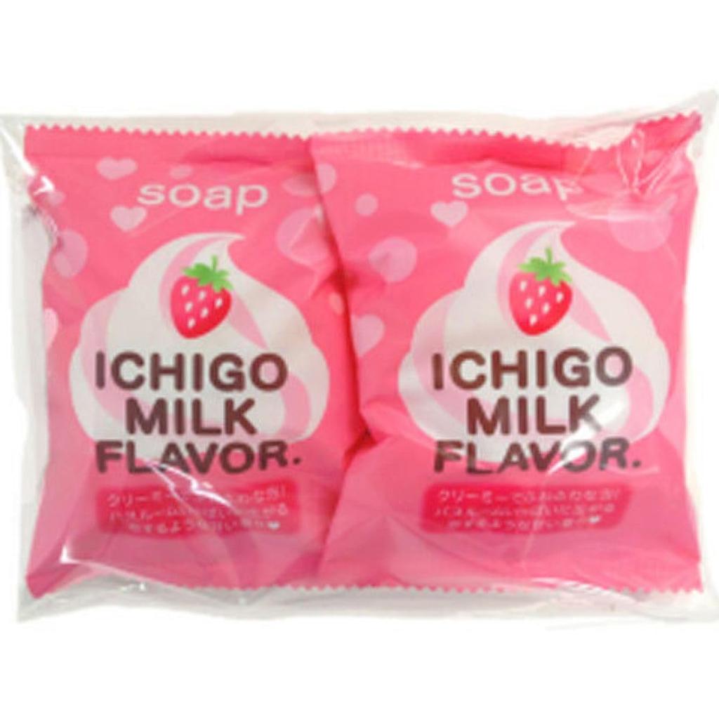 Sweet and Nostalgic Scent Reminiscent of Strawberry Petit Berry Soap Strawberry Milk Made In Hand Moisturizing with 80g X 2 of [A Sour, Syrup!] S,