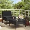Day and Night - Day and Night 2-piece Garden Furniture Set and Black Synthetic Rattan Cushions