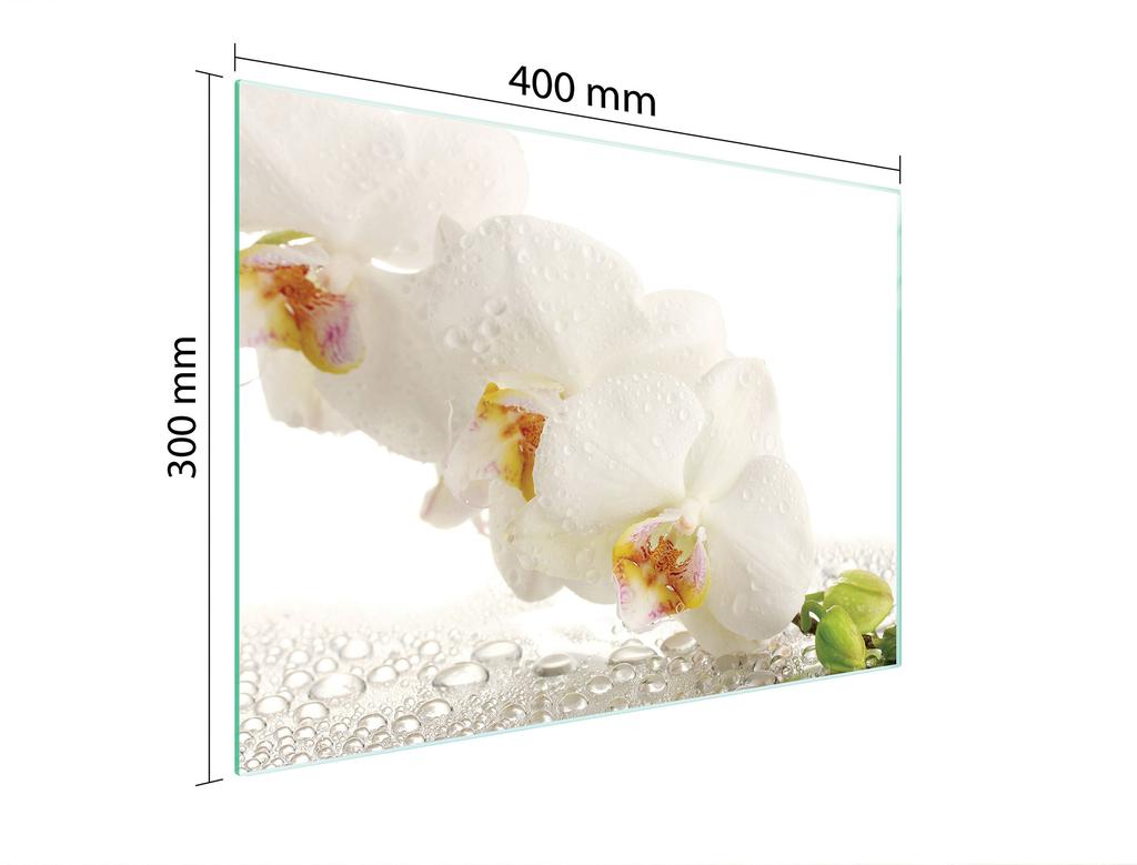 SZKLANA DESKA DO KROJENIA 40x30 ORCHIDEA