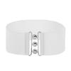 2026 New Women Fashion Wide Elastic Belt Metal Buckle Cinch Waistband Ladies Dress Waist Band Cummerbands Casual Stretch Belt