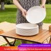 Eco-friendly Thickened Rice Husk Disposable Plates (Food Grade, High Temp Resistant) for BBQ, Banquets, Dinner, Tableware, and Fruit.