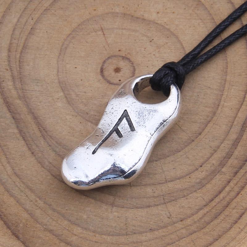 new arrival viking rune pendant necklace for men gift adjustable