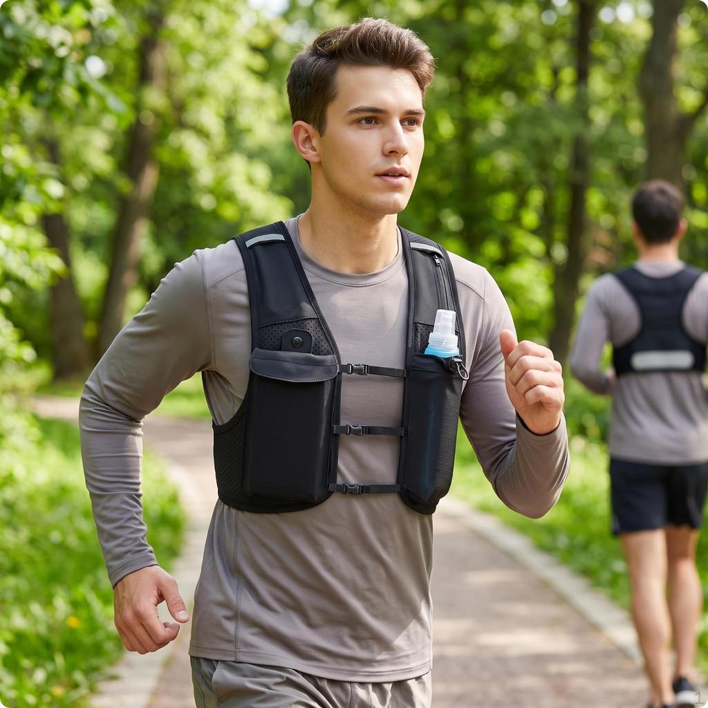 Running Water Carrier Vest Lightweight with Bottle Breathable