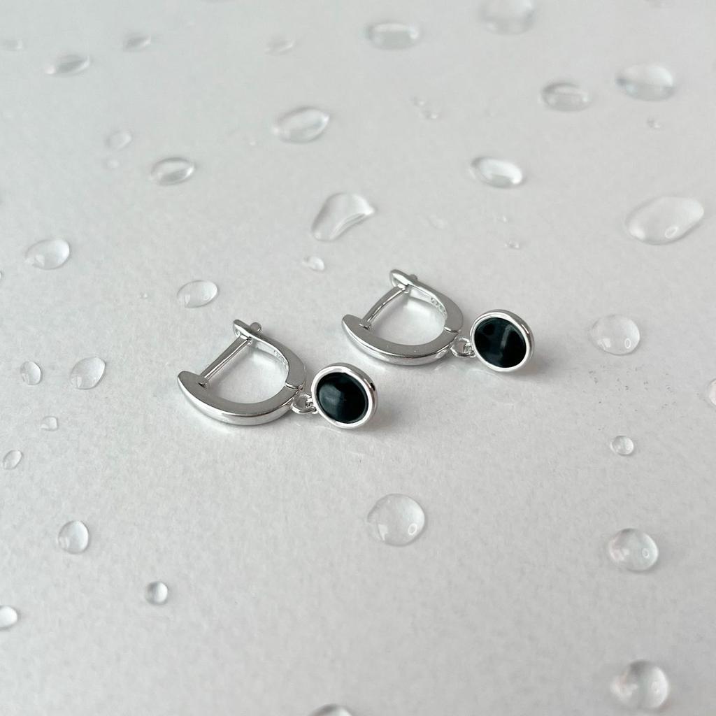 Silver Earrings with Enamel (2137160)