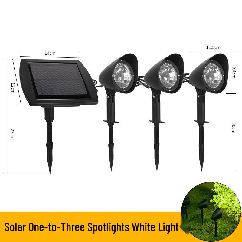 Waterproof LED Solar Garden Spotlight for Outdoor Lawn and Courtyard