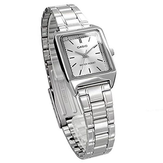 CASIO Standard Cheap Wristwatch Watch Ladies Analog Stainless Silver LTP-V007D-7E