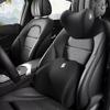 Car Neck and Lumbar Support Memory Foam Pillow Set for Headrest - High-Grade Interior Accessory
