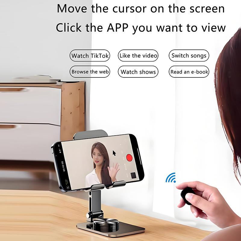 Upgrade Touchpad Mouse Ring Remote Control Smart Automatic Screen Clicker Device Continuous Clicker Scrolling Remote Control