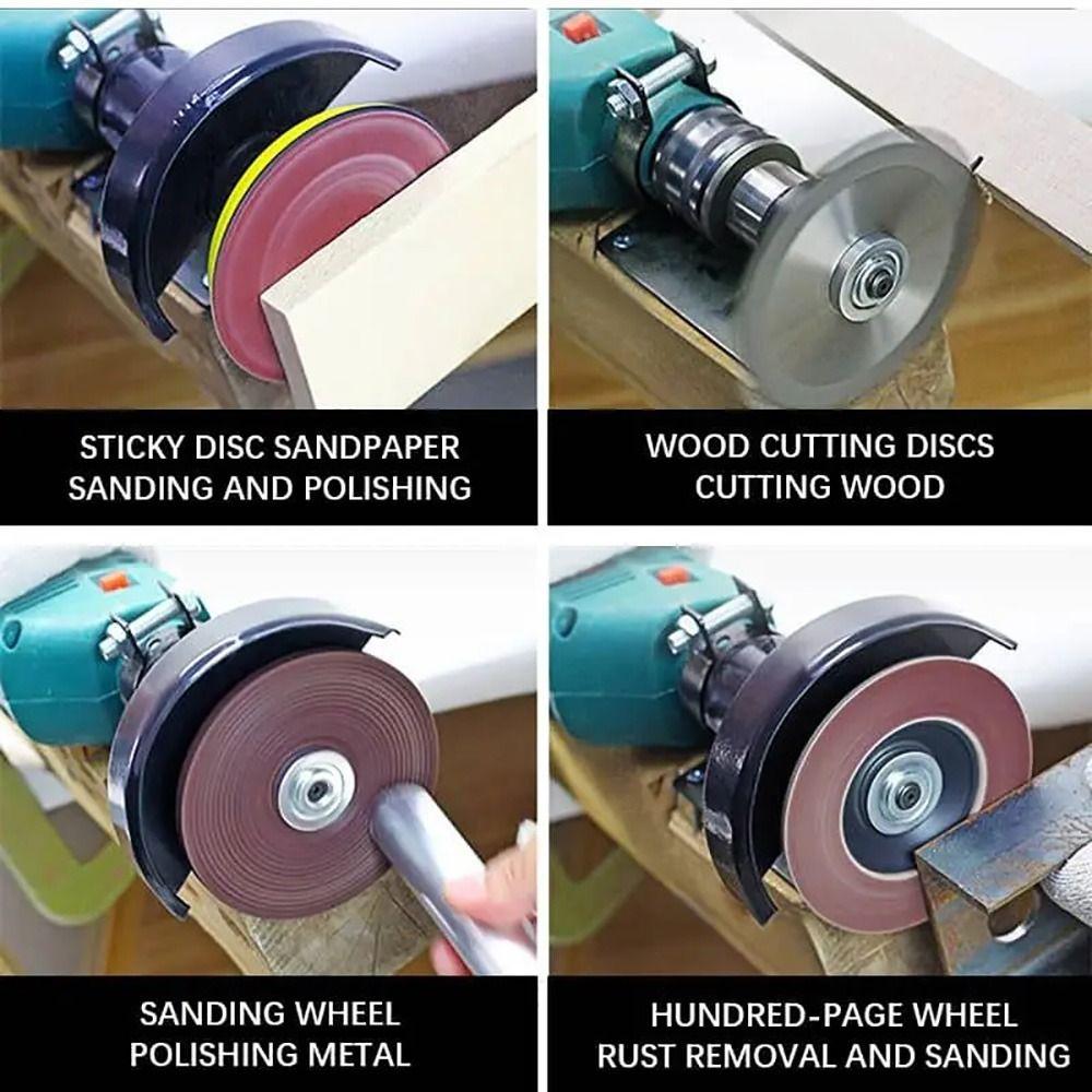 1Set Metal Electric Drill Conversion Angle Grinder Set with Wrench Connecting Rod