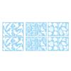 4 Sheets Anti Collision Window Clings White Bird Butterfly Leaf Shape Window Decals to Prevent Bird Strikes Reusable Static Sticker