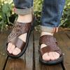 All-cowhide Sandals Men's Genuine Leather Summer Wear 2025 New Trendy Beach Casual Non-slip Dual-purpose Cool Slippers