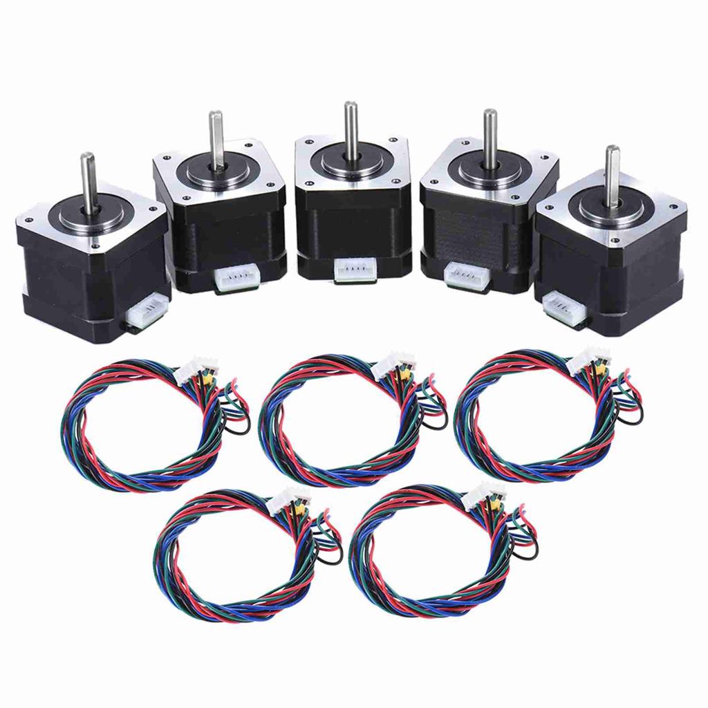 For Nema 17 Stepper Stepping Motor Drive Control 2 Phase 1.8 Degree 0.9A 0.4N.M 42mm with Lead Cable 3D Printer/CNC Accessory