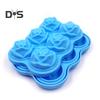 Stampo per cubetti di ghiaccio in silicone a forma di rosa Stampo per cubetti di ghiaccio anti-rovesciamento per cocktail